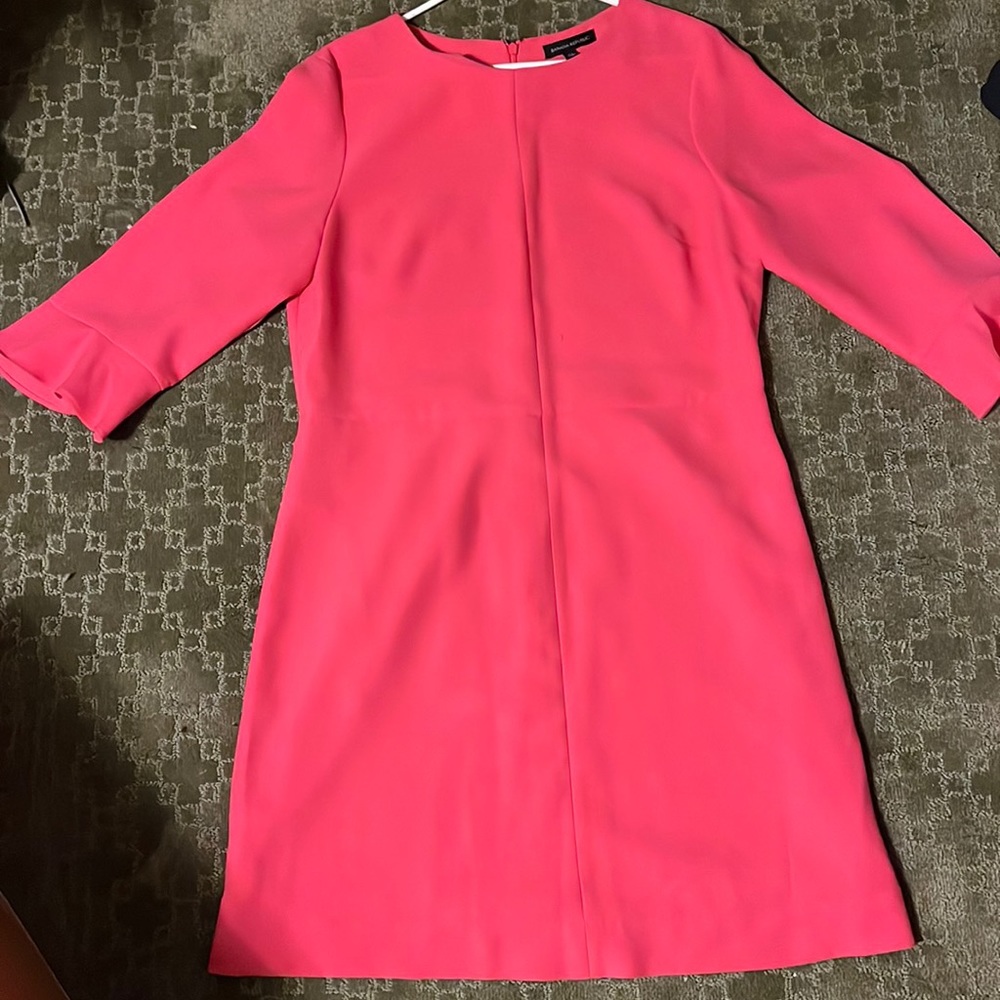 Banana republic bubble gum pink shift dress